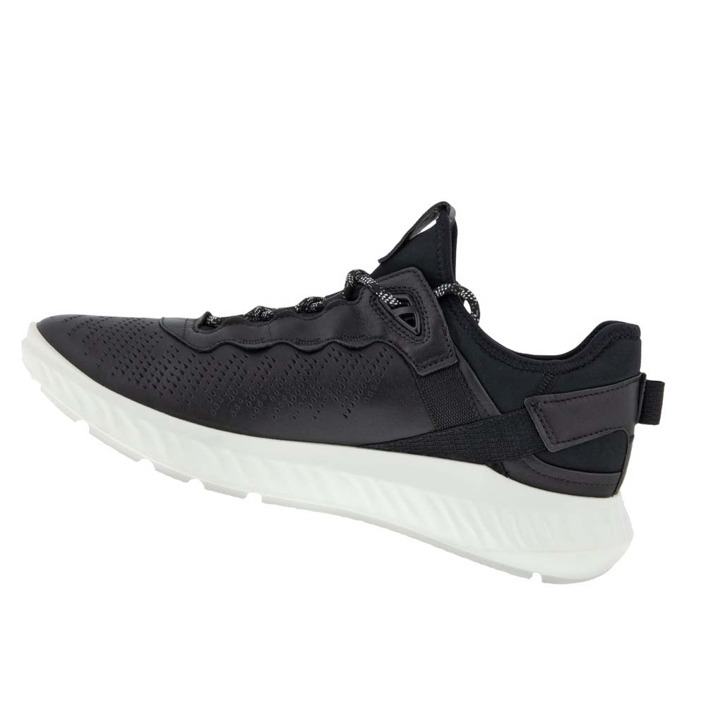 Men's Ecco Ath-1fm Sneakers Black / White | USA 598DFM